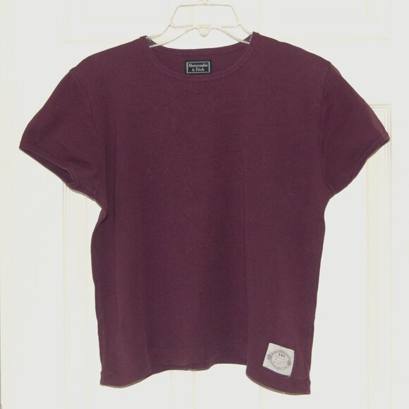Abercrombie & Fitch Tops - Abercrombie & Fitch Vintage (1996) Women Size L Plum Cotton Tshirt